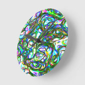 明熱狂するるい ラウンド壁時計 (傾斜)