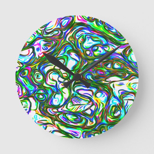 明熱狂するるい ラウンド壁時計 (正面)