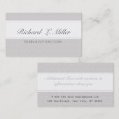 明白でエレガントなスタイル 名刺 (正面/裏面)