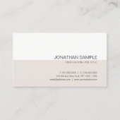 明白でエレガントな色は専門のモダンを滑らかにします 名刺 (正面)