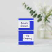 明白でシンプルなロイヤルブルー 名刺 (スタンド正面)