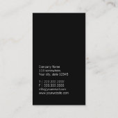 明白でミニマルなシェブロンの簿記係の名刺 名刺 (裏面)