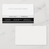 明白でモダンな専門の白黒の灰色のマット 名刺 (正面/裏面)