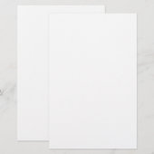 明白で白い文房具 便箋 (正面/裏面)