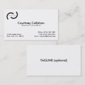 明白で白い標準サイズの名刺 名刺 (正面/裏面)