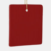 明白で空白のな赤の陰DIYは文字の引用文の写真を加えます セラミックオーナメント (右)