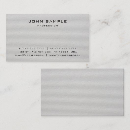 明白で粋な専門の優れた厚い贅沢 名刺 (正面/裏面)