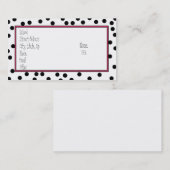 明白で黒い点 名刺 (正面/裏面)