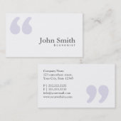 明白なシンプルは経済学者の名刺を引用します 名刺 (正面/裏面)