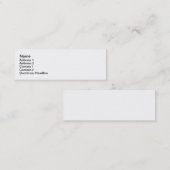 明白なジェーン スキニー名刺 (正面/裏面)