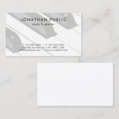 明白なピアノ音楽の先生のプロフェッショナルのシンプル 名刺 (正面/裏面)