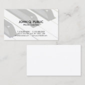 明白なピアノ音楽の先生のプロフェッショナルのシンプル 名刺 (正面/裏面)