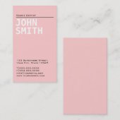 明白なピンクのウマ科のな歯科医の名刺 名刺 (正面/裏面)