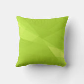 明白なライムグリーンの背景 クッション (裏面)