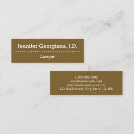 明白な及び専門弁護士の名刺 スキニー名刺