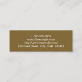 明白な及び専門弁護士の名刺 スキニー名刺 (裏面)