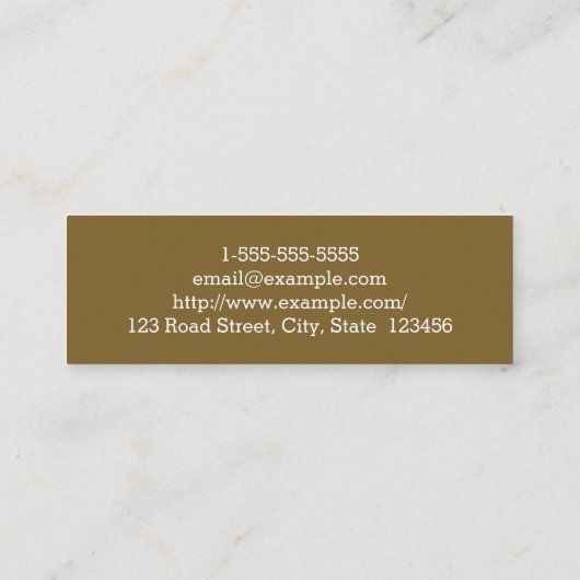 明白な及び専門弁護士の名刺 スキニー名刺 (裏面)