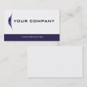 明白な名刺のロゴの青 名刺 (正面/裏面)