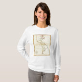 明白な地図アメリカ Tシャツ (正面フル)