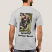 明白な脂肪質の男の子 Tシャツ (裏面)