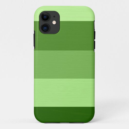 明白な薄緑のストライプ Case-Mate iPhoneケース (裏面)