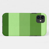 明白な薄緑のストライプ Case-Mate iPhoneケース (裏面(横))