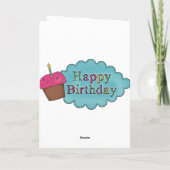 明白な誕生日 カード (裏面)