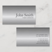 明白な金属のセメントの建築業者の名刺 名刺 (正面/裏面)
