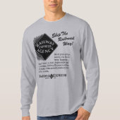 明白な鉄道-鉄道方法Tシャツを出荷して下さい Tシャツ (正面)