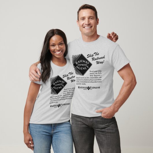 明白な鉄道-鉄道方法Tシャツを出荷して下さい Tシャツ (ユニセックス)