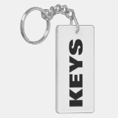 明白な キーホルダー (正面左)