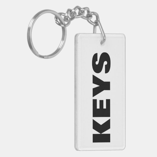 明白な キーホルダー (正面左)