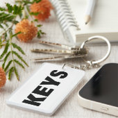 明白な キーホルダー (正面右)