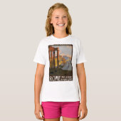 明白なMont Cenis著ローマ Tシャツ (正面フル)