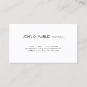 明白に向くモダンな専門のクリエイティブ 名刺 (正面)