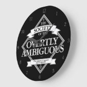 明白に曖昧な社会 ラージ壁時計 (傾斜)
