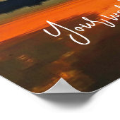 明白熱［赤熱］光を放つるい雲 ポスター (角)