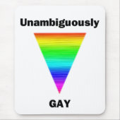 明確なゲイ マウスパッド (正面)