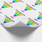 明確なゲイ ラッピングペーパー (角)