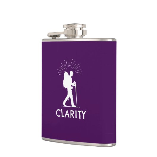 明確なハイキング フラスク (左)