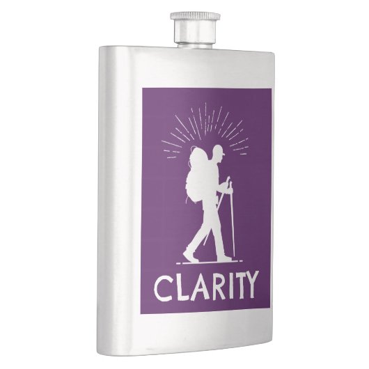 明確なハイキング フラスク (右)