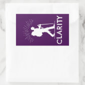 明確なハイキング 長方形シール (バッグ)