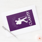 明確なハイキング 長方形シール (封筒)