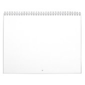 明確な黒で囲まれた白い四角縁ど形 カレンダー (カバー)