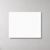 明確な黒で囲まれた白い四角縁ど形 キャンバスプリント (正面)