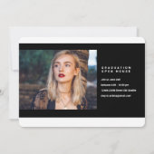 明確に述べられた大学院写真の発表 招待状 (裏面)