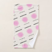 明示、表示、前向きスピリチュアル バスタオルセット (ハンドタオル)