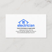 明素晴らしるい電気回路配線 名刺 (裏面)