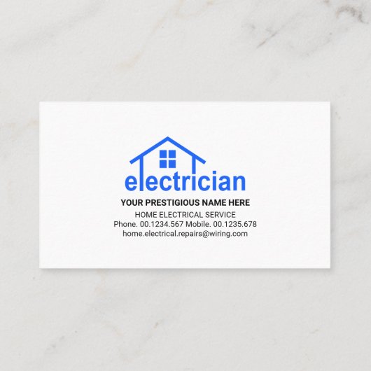 明素晴らしるい電気回路配線 名刺 (裏面)