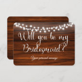 明素朴かりは私の花嫁カードになる 招待状 (正面/裏面)